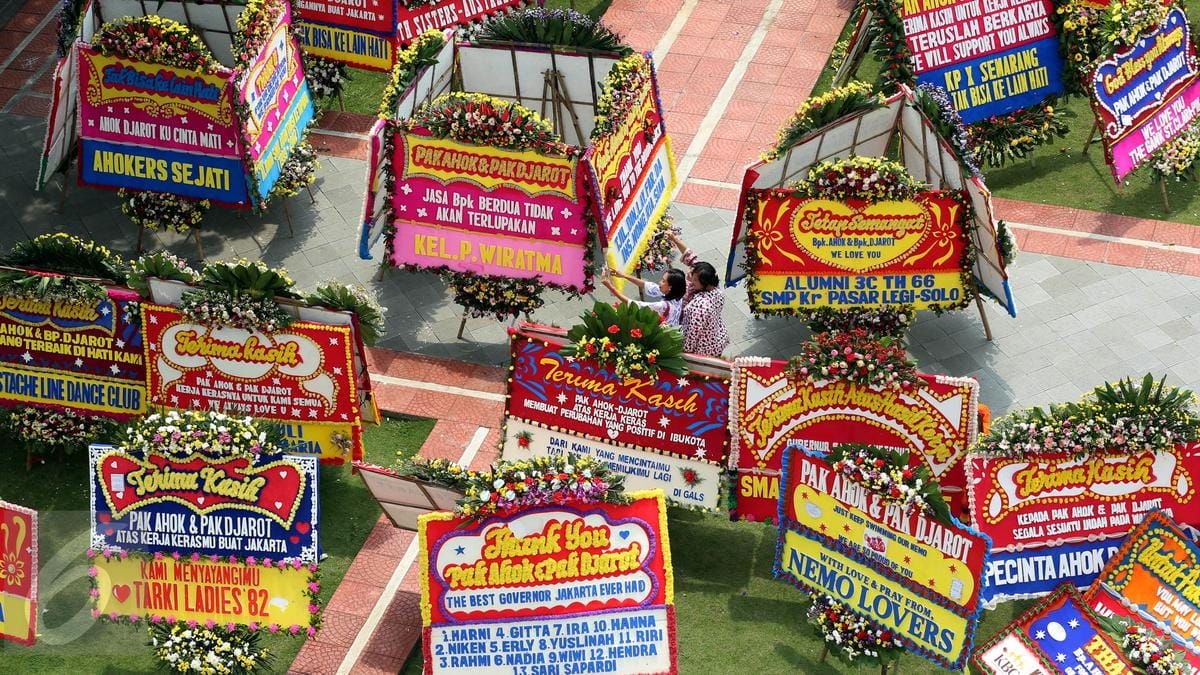 karangan bunga ulang tahun perusahaan​